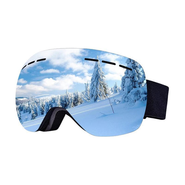 Large Spherical Double Layer Anti-fog Ski Goggles,  Nearsighted Glasses Can Be Put Inside