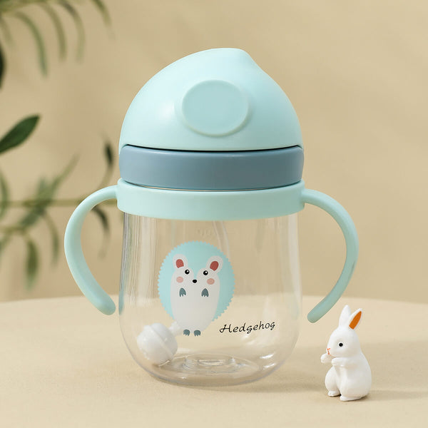 Baby Bottle Animal Printed Auxiliary Straw Cover Drinking Cup