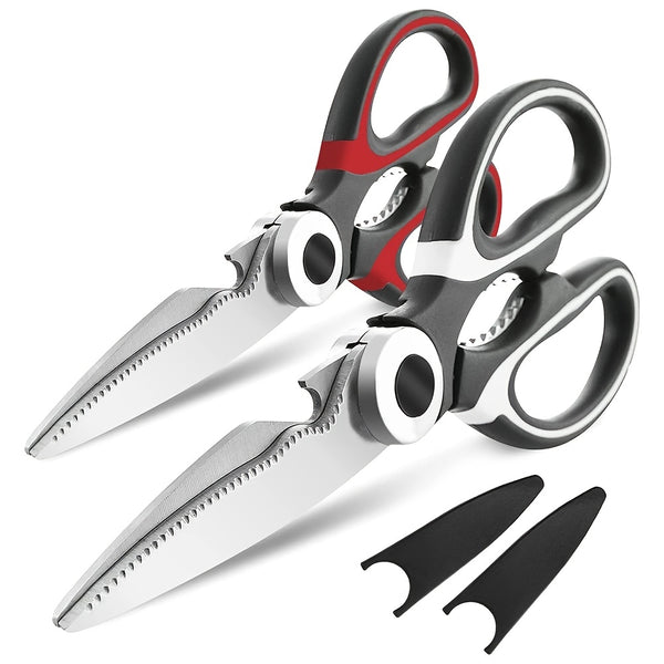 1pc BBQ Scissors, Sharp Kitchen Scissors, Stainless Steel Multipurpose Shears For Meat Cutting, Kitchen Supplies