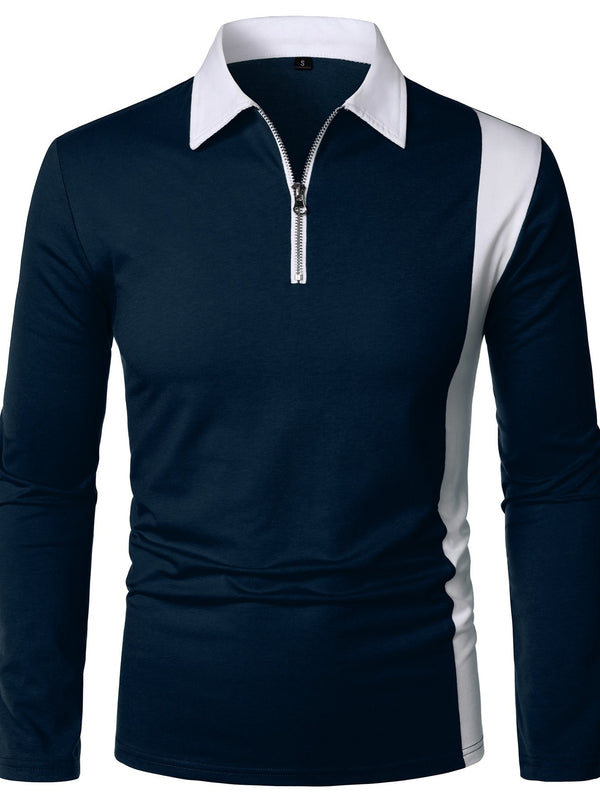 Men's Long Sleeve Colorblock T-Shirt