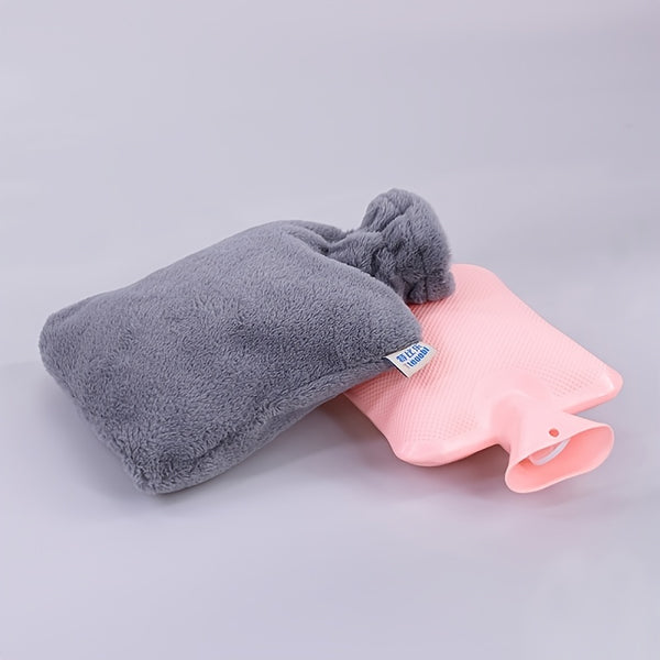 1pc Waterproof Hand Warmer Bag With Solid Plush Cover (Small Size)