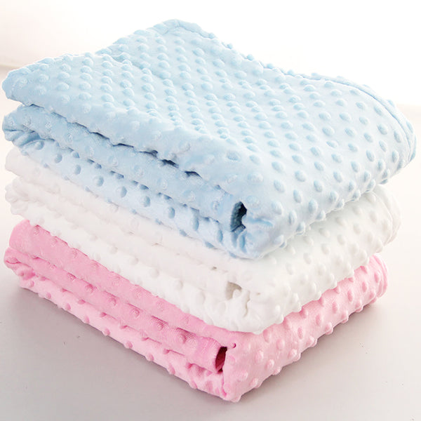 Baby Solid Color Soft Blanket 29.5inx39.3in