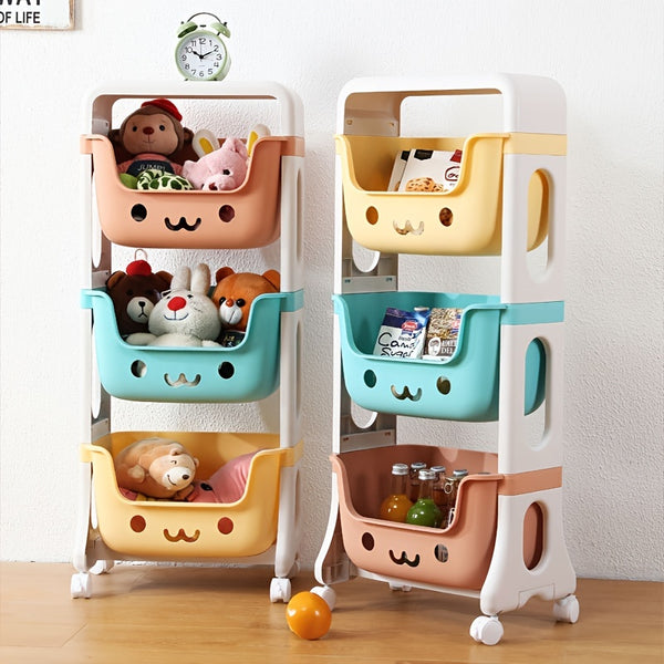 3 Tiers Diapers And Toy Storage Basket