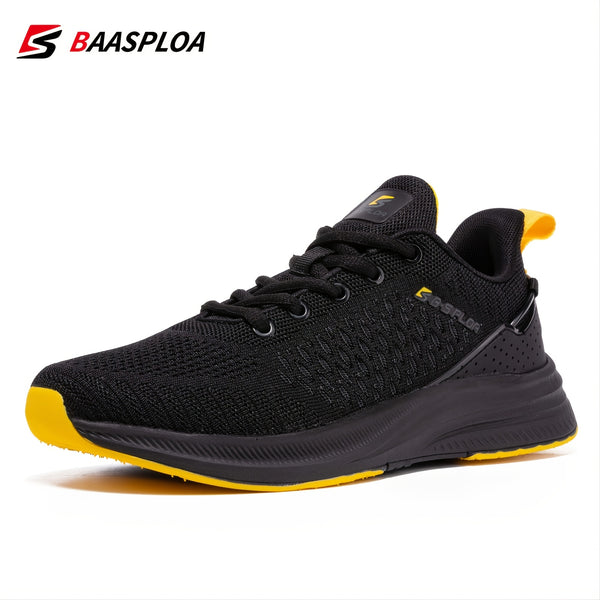 Baasploa Men's Lightweight Mesh Running Shoes, Outdoor Sports Shoes For Gym Jogging Tennis