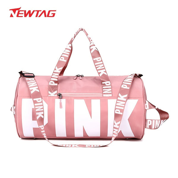 "PINK" Letters Traveling Duffle Bag, Fitness Accessories