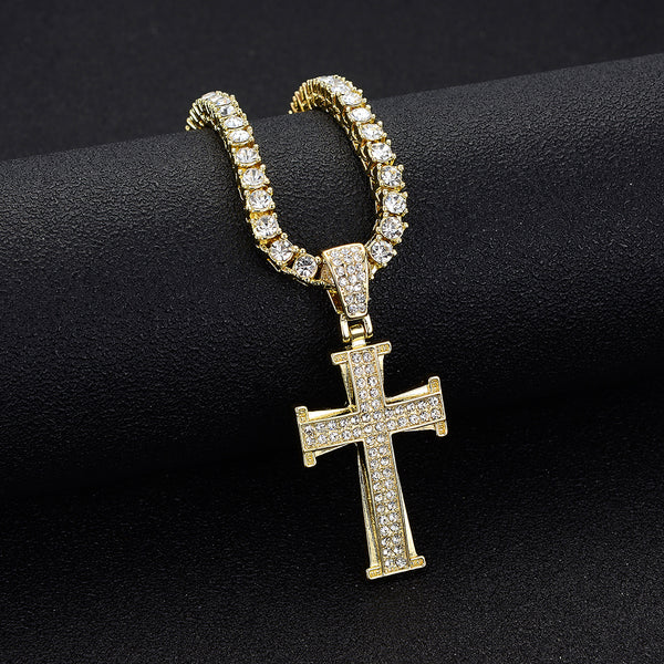 Delicate Simple Sterling Silver Classic Cross Handmade Necklace For Pendant Jewelry