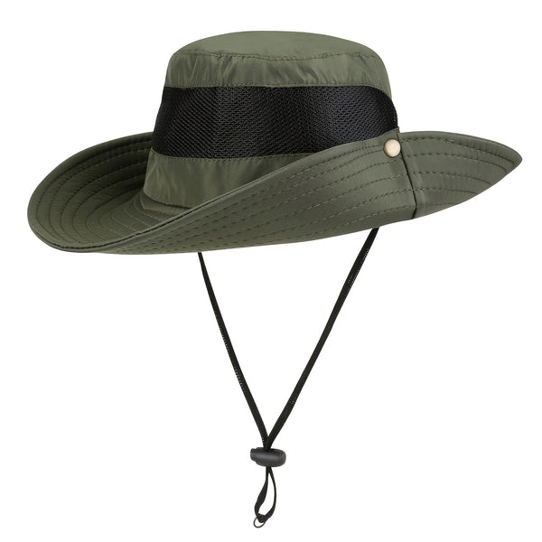 Men's Outdoor Sun Hat, Summer Beach Hat, Wide Brim